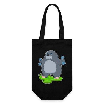 Bodybuilder Mole Haltères Bodybuilding - Sac à bouteille - noir - Devant