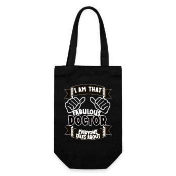 Docteur Drôle Dicton Cadeau - Sac à bouteille - noir - Devant