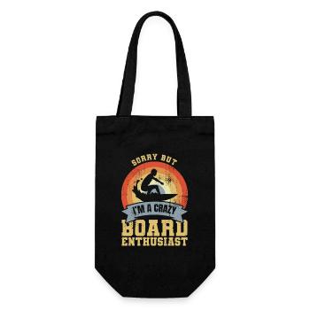 Crazy Surfer - Gift Bag for Bottles - black - Front