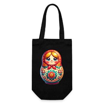 Russe Khokhloma Russie Russe Russe - Sac à bouteille - noir - Devant