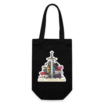 T-shirt RPG de niveau 1 pour monter le niveau du butin légendaire - Sac à bouteille - noir - Devant