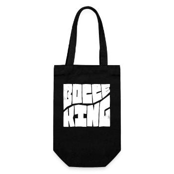 Bocce King Boccespieler Ball mit Jack Bocci Game - Geschenkbeutel für Flaschen - Schwarz - Vorne