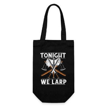 Tonight We LARP LARPing Weapons Armor Character - Gift Bag for Bottles - black - Front