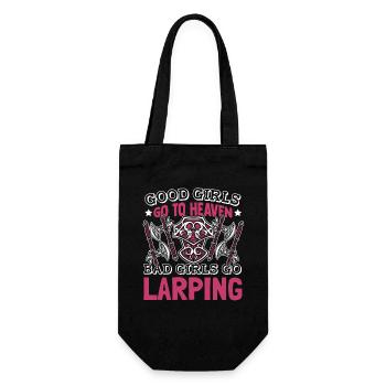Böse Mädels gehen Larping LARPing Rüstungswaffen - Geschenkbeutel für Flaschen - Schwarz - Vorne