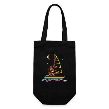Windsurfing Steamwave - Gift Bag for Bottles - black - Front