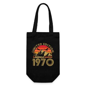 1970 Vintage Retro Cadeau D'anniversaire - Sac à bouteille - noir - Devant