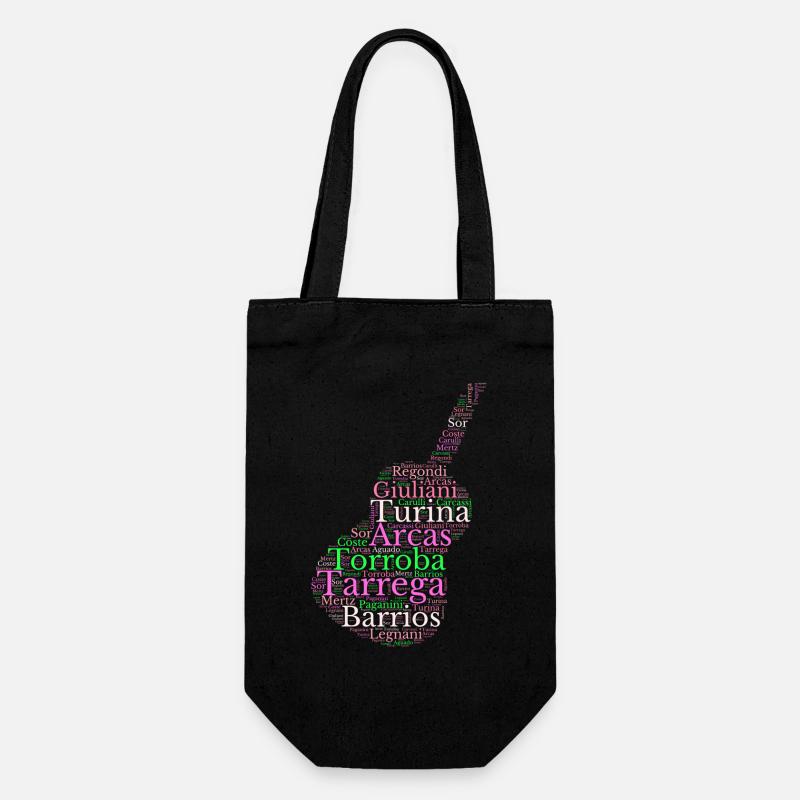 Compositeurs pour Guitare classique espagnole - Sac à bouteille - noir