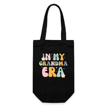 À l’époque de ma grand-mère - Fête des mères groovy - Sac à bouteille - noir - Devant