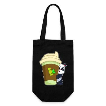 Panda Coffee to go Mug - Gift Bag for Bottles - black - Front