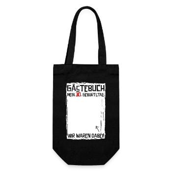 30 ans | 30e anniversaire | Livre d’or drôle - Sac à bouteille - noir - Devant