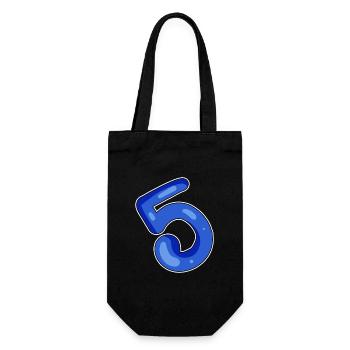 5 Bleu - Sac à bouteille - noir - Devant