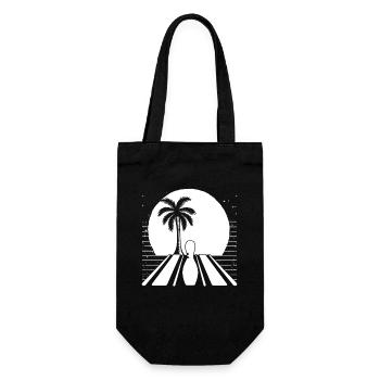 Bowling Graphics - Gift Bag for Bottles - black - Front