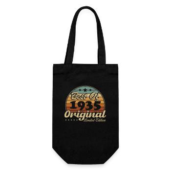 Original 1935 Vintage Retro Anniversary Gift - Gift Bag for Bottles - black - Front