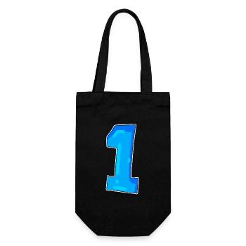 1 - Geschenkbeutel für Flaschen - Schwarz - Vorne