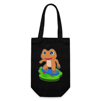 Frog Skater Skateboard Sport - Gift Bag for Bottles - black - Front