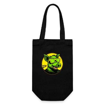 Le cochon le plus cool, yo - Sac à bouteille - noir - Devant