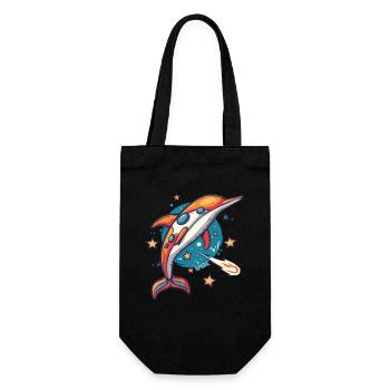 Super funky funky dauphin vaisseau-mère dans l’espace extra-atmosphérique - Sac à bouteille - noir - Devant
