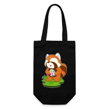 Red Panda Easter Easter Egg - Gift Bag for Bottles - black - Front