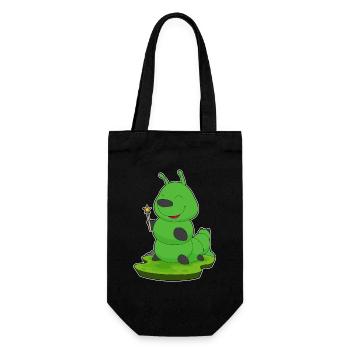 Caterpillar Wizard Wand - Gift Bag for Bottles - black - Front
