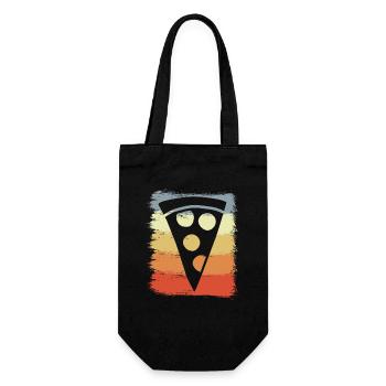 Vintage Pizza - Gift Bag for Bottles - black - Front