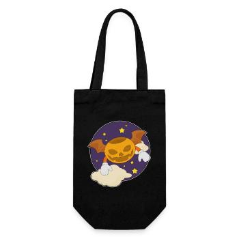 Bat Halloween Night - Gift Bag for Bottles - black - Front