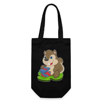 Forfait Noël écureuil - Sac à bouteille - noir - Devant