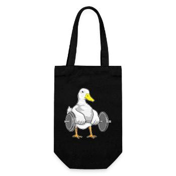 Culturiste Canard Bodybuilder Barbell Bodybuilding - Sac à bouteille - noir - Devant