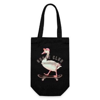 oie skateboard design amusant - Sac à bouteille - noir - Devant