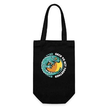 Geck Yo Agir Ensemble Lézard Gekkota À Crête - Sac à bouteille - noir - Devant