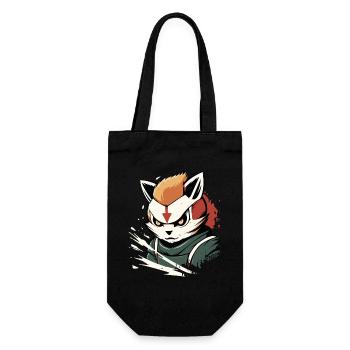 Super Superhuman Hero Hamster - Gift Bag for Bottles - black - Front
