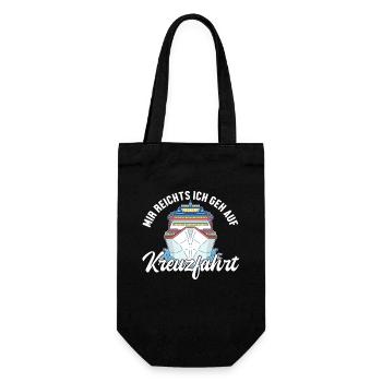 Mir reichts ich geh auf Kreuzfahrt Cruise Vacation - Gift Bag for Bottles - black - Front