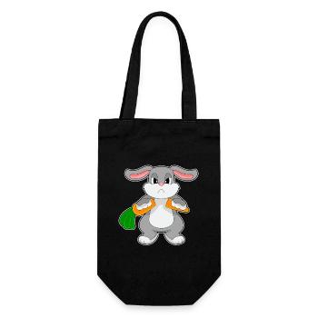 Bunny Carrot - Gift Bag for Bottles - black - Front