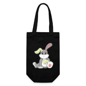 Rabbit Bandage - Gift Bag for Bottles - black - Front