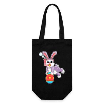 Bunny Easter Diving - Gift Bag for Bottles - black - Front