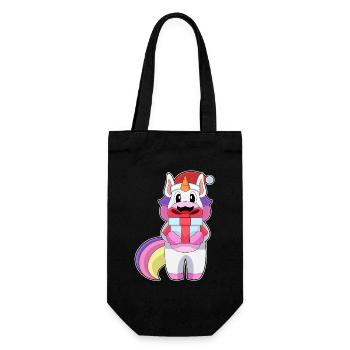 Forfait Noël Licorne - Sac à bouteille - noir - Devant