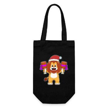 Viande de Noël de Lion - Sac à bouteille - noir - Devant