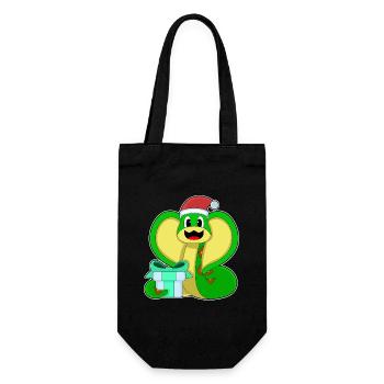 Forfait de Noël serpent - Sac à bouteille - noir - Devant