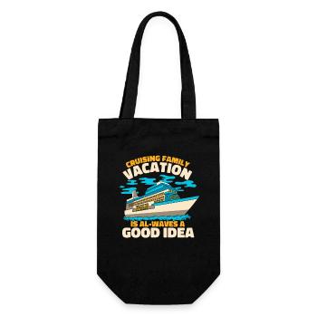 Cruising Family Vacation Alwaves Good Cruise - Gift Bag for Bottles - black - Front