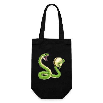 Serpent Musicien Tambourin Musique - Sac à bouteille - noir - Devant