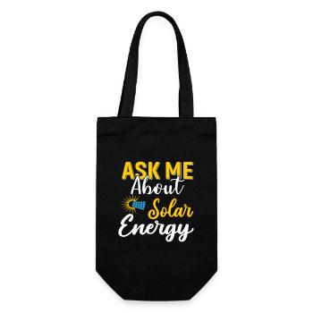 Photovoltaics Home Owners Encyclopedia Climate - Gift Bag for Bottles - black - Front