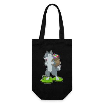 Loup Errant de Pâques - Sac à bouteille - noir - Devant