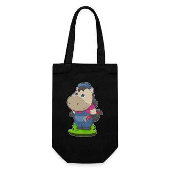 Pferd Klempner Wasserpumpenzange Handwerk - Geschenkbeutel für Flaschen - Schwarz - Vorne
