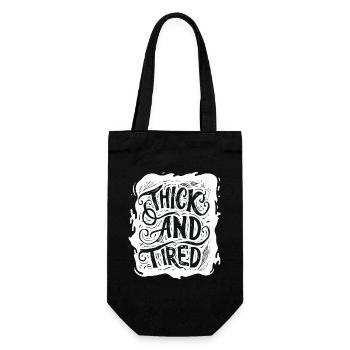 Gros et fatigué - Sac à bouteille - noir - Devant