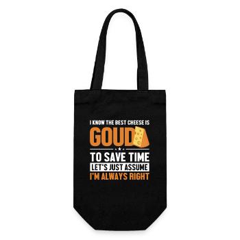 Meilleur Gouda au fromage Supposons que je sois le bon fabricant - Sac à bouteille - noir - Devant