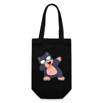 Mole Hip Hip Dance - Gift Bag for Bottles - black - Front