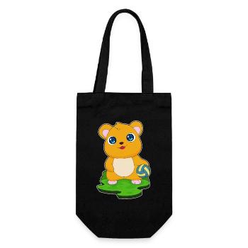 Hamster Joueur de volley-ball Volley-ball - Sac à bouteille - noir - Devant