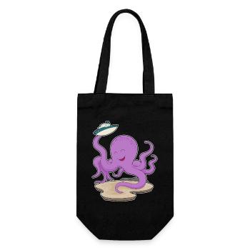Octopus Toy Boat - Gift Bag for Bottles - black - Front