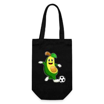Avocado Soccer Player Soccer Sports - Gift Bag for Bottles - black - Front