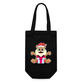 Forfait Noël ours - Sac à bouteille - noir - Devant