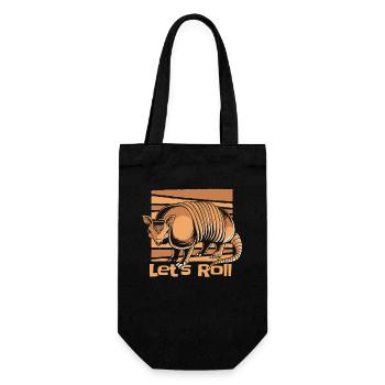 Let's Roll Pink Fairy Chlamyphoridae Cingulata - Gift Bag for Bottles - black - Front